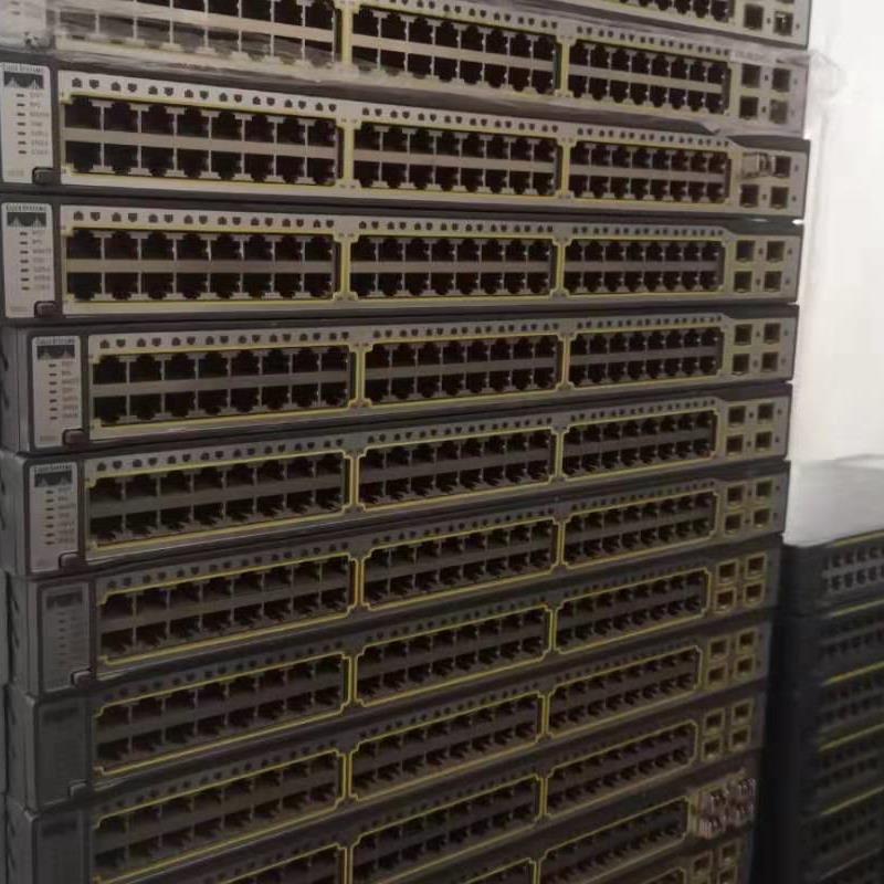 原装正品 CISCO WS-C3750G-48TS-S/E 三层48口千兆交换机
