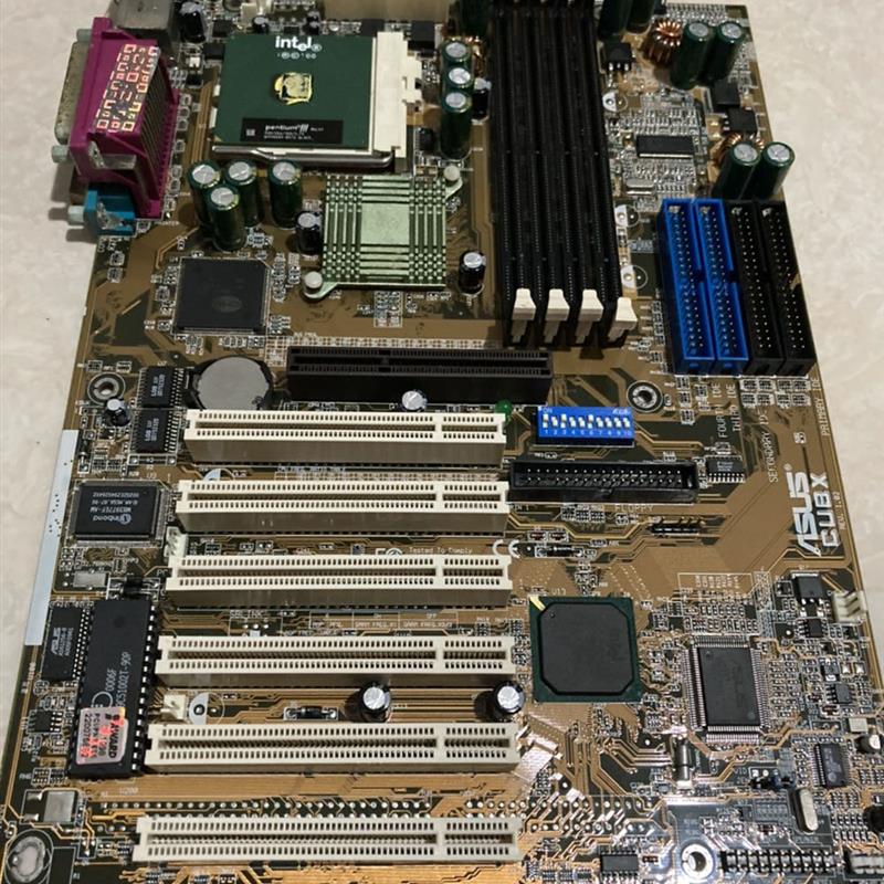 华硕 ASUS CUBX bx440 370 CPU CUBX-L 主板 带ISA槽 现货