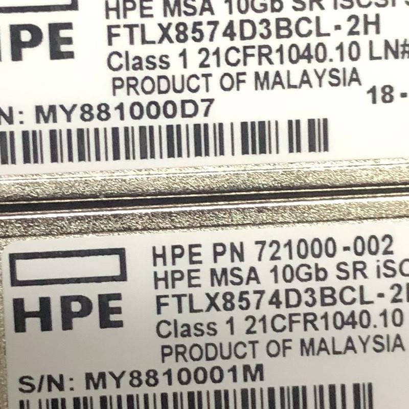 C8R25B HPE 721000-002  MSA 10Gb SR iSCSI SFP+ 876144-001模块