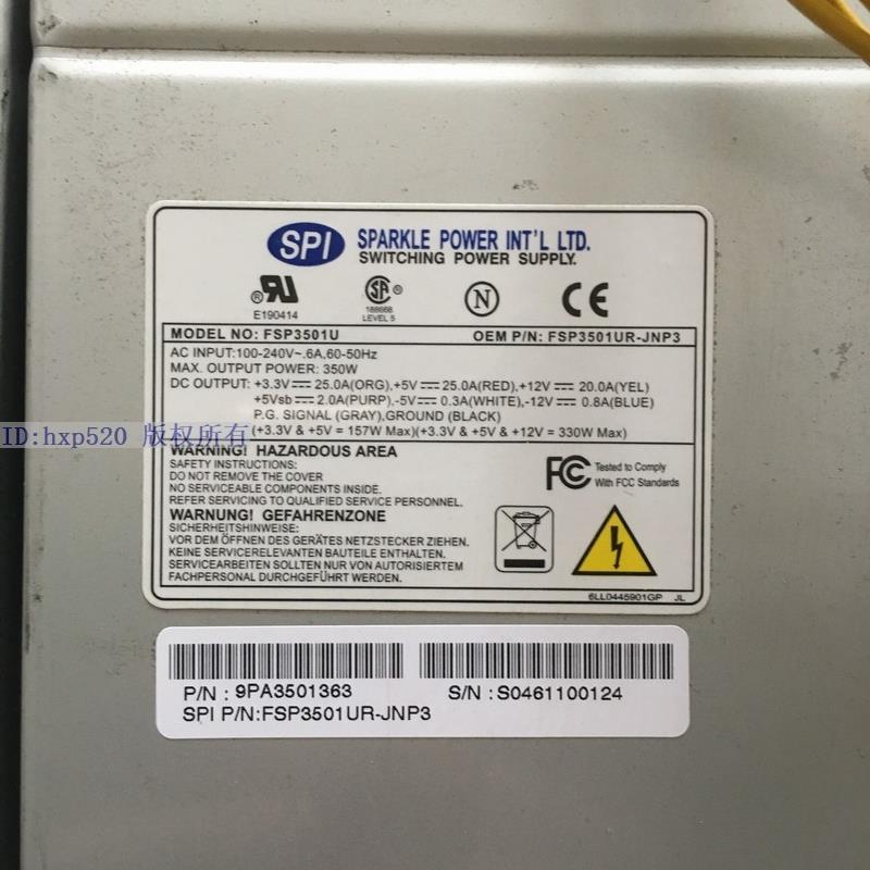 瞻博 JUNIPER SSG520M FSP3501U SPI350U4B 设备电源 现货