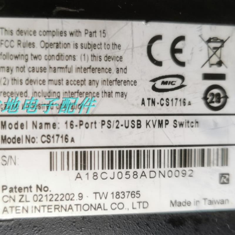 拆机CS1716A 机架 16端口PS/2-USB KVM多电脑切换器 cs-1716a现货