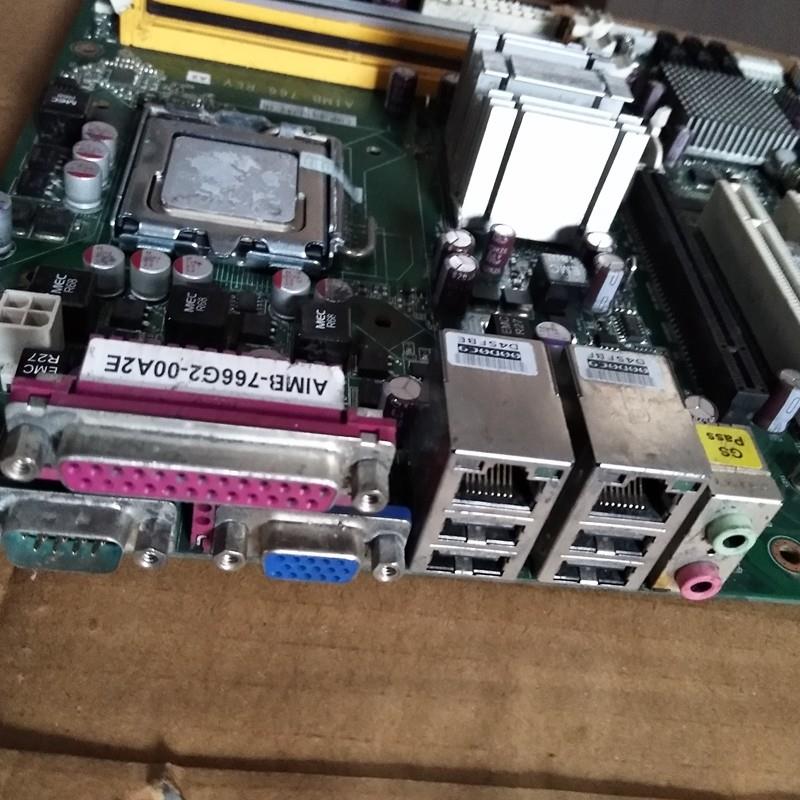 研华双网卡设备板 AIMB-766 REV.A1  工控工业母板AIMB-766G2