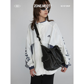 复古上课通勤做旧机车包 多口袋收纳美式 AMO｜原创 Western