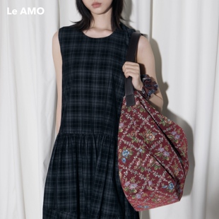 LeAMO｜原创 小众设计复古提花布大容量通勤托特包 Garden花园包
