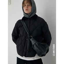 LE AMO｜慵懒休闲随性褶皱油蜡软皮系带单肩斜挎可颂牛角包_4色