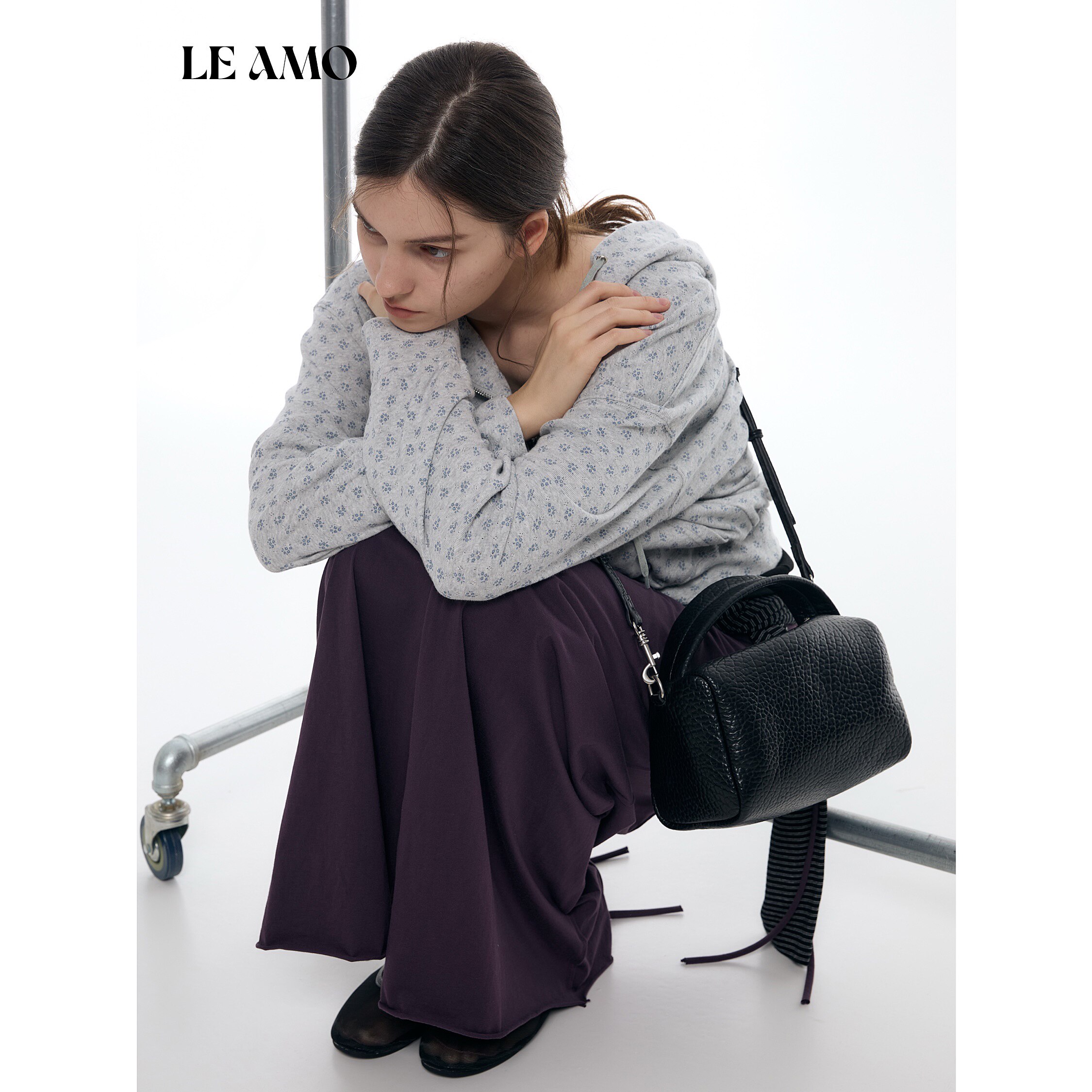 LeAMO｜原创'软欧包"迷你方形糖果色大荔枝泡泡纹手拎斜挎便当包
