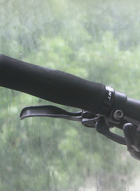 正品GIANT捷安特自行车把套单边锁死海绵车把套黑色山地车把手套