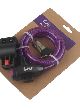 GIANT捷安特自行车锁山地公路车防盗钢缆锁LIV圈锁单车骑行装备