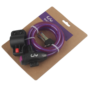 GIANT捷安特自行车锁山地公路车防盗钢缆锁LIV圈锁单车骑行装 备