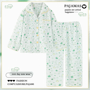 加厚保暖珊瑚绒家居服套装 秋冬季 冬天 卡通法兰绒睡衣女款 2025新款