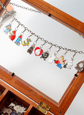 芬兰TMF姆明Moomin金属挂件可爱钥匙扣零钱包挂饰卡通吊坠配件