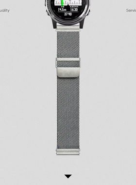 适用Garmin佳明255/265/245/165m/570/965/970金属双磁吸手表带