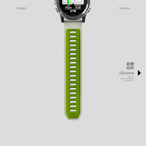 适用Garmin佳明255/265/245/165m/570/965/970硅胶果冻针扣手表带