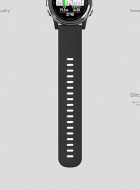 适用Garmin佳明255/265/245/165m/570/965/970硅胶针扣快拆手表带