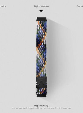 适用Garmin佳明本能Instinct 3/2/1/Solar/Poer手表带编织锁扣