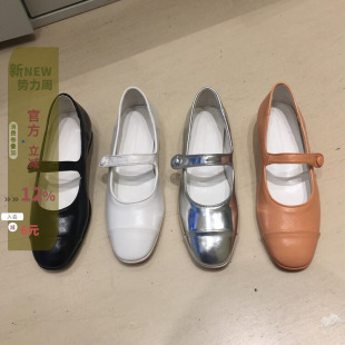浅飘鞋 现 银色复古圆头玛丽珍小单鞋 2026春夏新款 韩国东大门女鞋