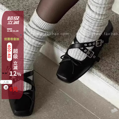 皮带扣软底防滑玛丽珍单鞋