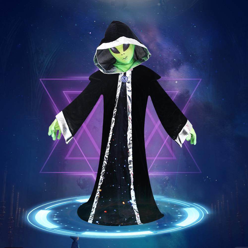 跨境万圣节派对儿童演出服表演服外星大佬外星人角色扮演cos服装