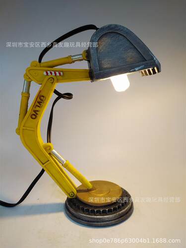 挖掘机台灯现货USB插头挖掘机台灯DiggerDesk Lamp摆件挖掘机台灯