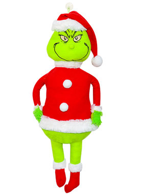 跨境热销圣诞怪杰毛绒玩具Grinch绿毛怪格林奇卡通公仔圣诞节装饰