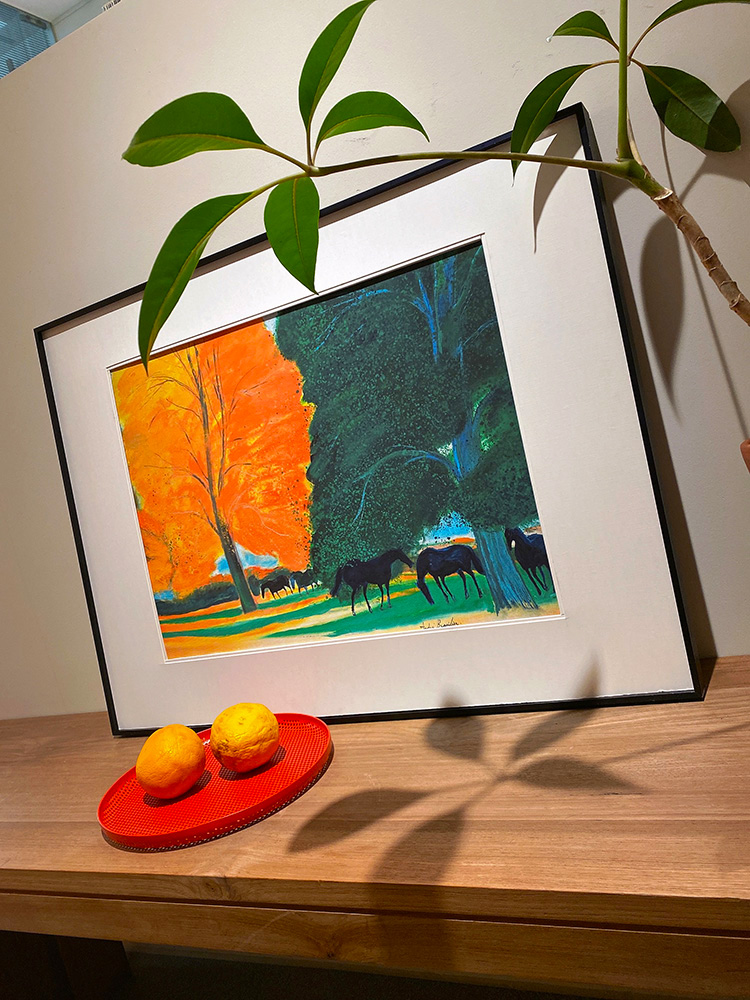 小清新风文艺客厅卧室组合水彩画