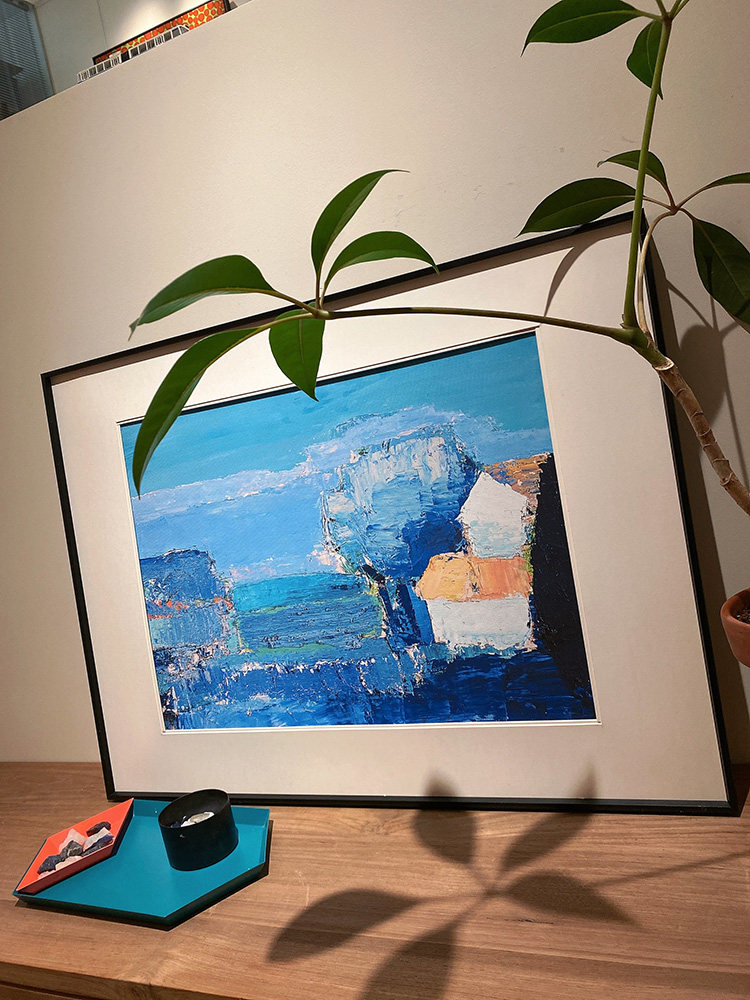 简约抽象色块风景文艺北欧现代轻奢玄关客厅卧室餐厅组合装饰画