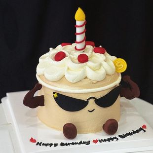 饰软陶蜡烛小脚儿童生日烘焙装 网红墨镜肌肉模具切模蛋糕装 扮配件