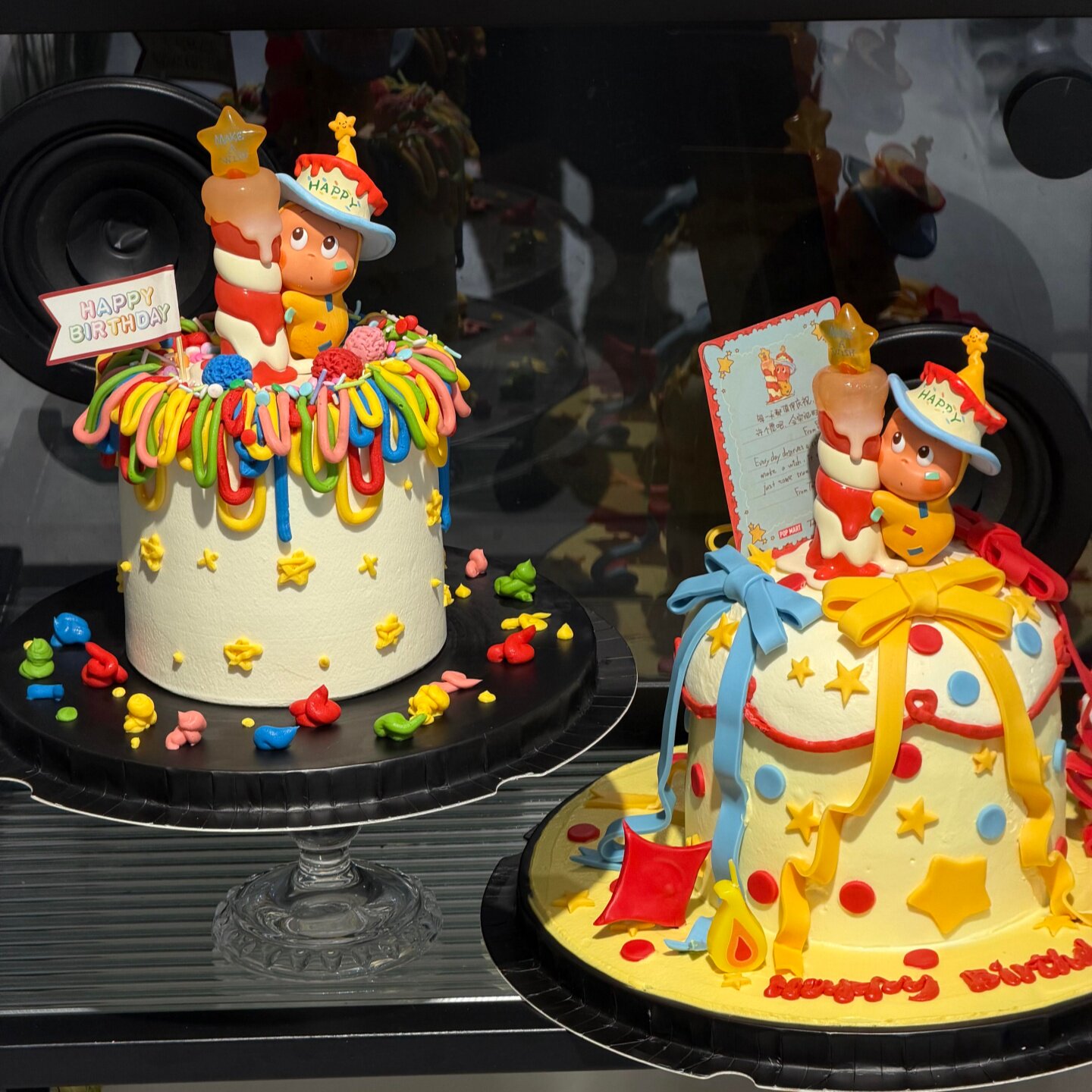 卡通海绵星星蜡烛人蛋糕装饰摆件苹果人儿童生日派对甜品台装扮