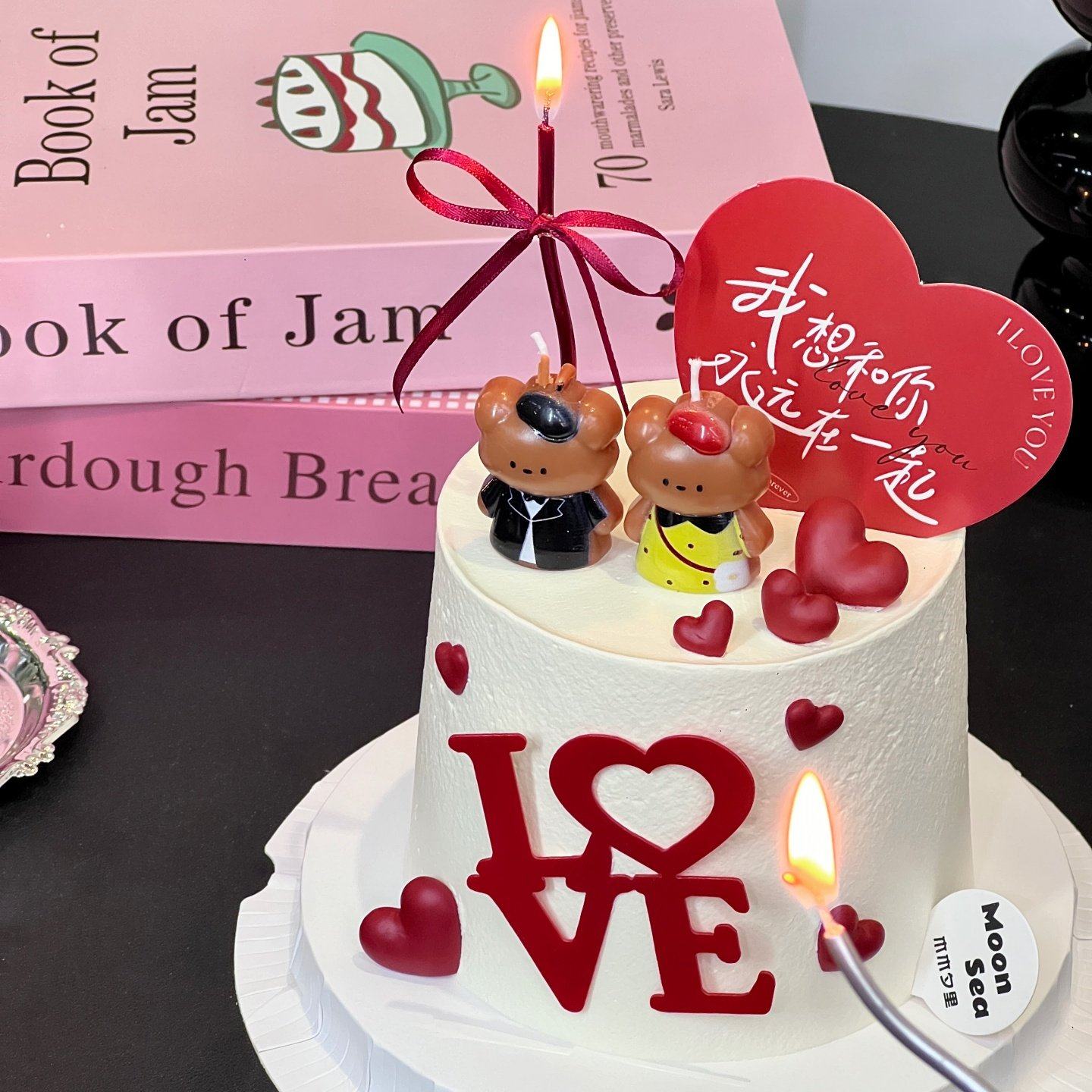 网红2.14情人节西服挎包小熊蜡烛蛋糕装饰插件爱心卡片情侣插牌,节庆用品/礼品,节日装扮用品,淘宝优惠券,粉丝福利购,淘宝优惠卷