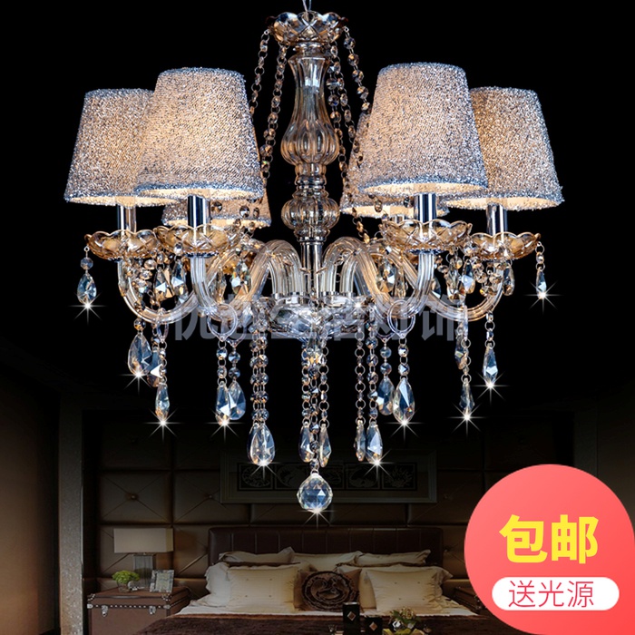 6头--24头干邑色蜡烛吊灯咖啡