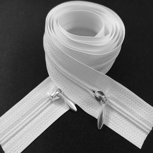 被子拉链长款被套拉链条装专用加厚床单沙发双头尼龙白色拉锁配件