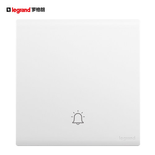legrand自复位门铃开关86型磨砂