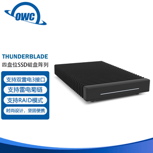 ThunderBlade OWC 双雷电3 NVMe SSD固态桌面硬支持菊链RAID