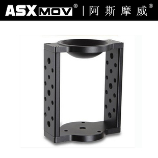 ASXMOV 平口转75碗口脚架球形云台 球碗转3/8螺丝