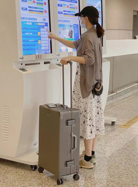 网红欧米丘omechoo行李箱旅静音万向轮拉杆商务密码男女锁扣轻