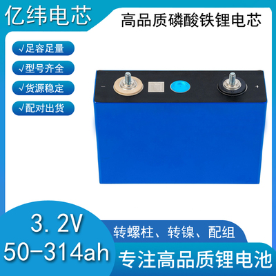 全新EVE304亿纬3.2v50ah磷酸铁锂电芯动力储能大单体电池LiFePo4