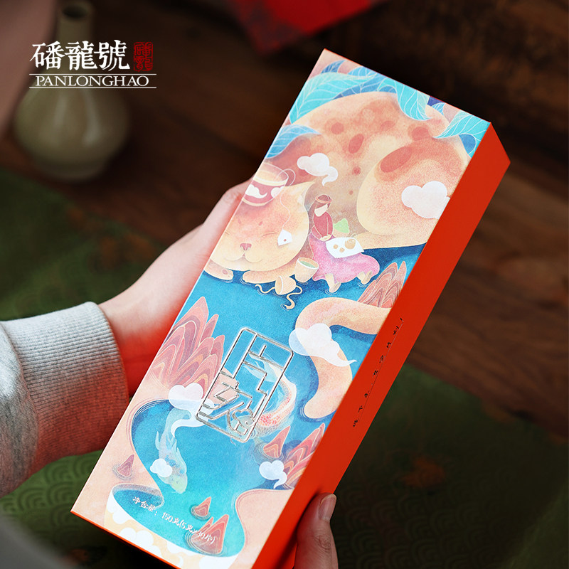 磻龙号茶叶片刻&reg;寿眉2013年原料福鼎老白茶便携装饼干茶150g盒装