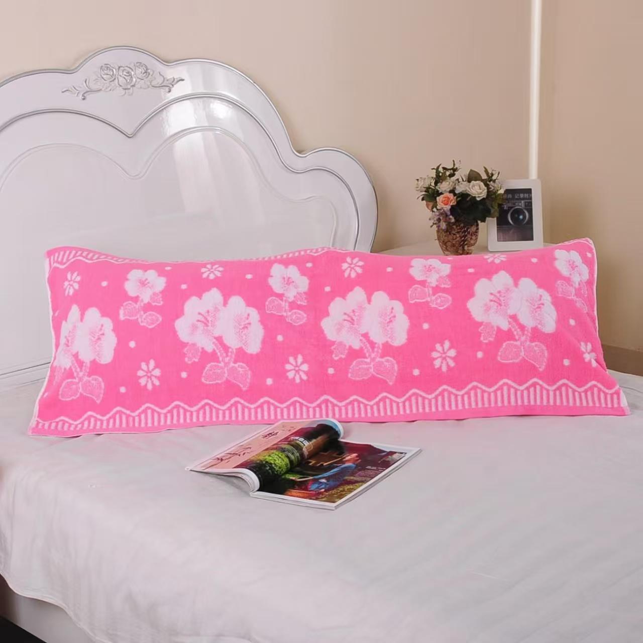 双人150长枕巾纯棉枕巾一等品枕头巾情侣成人加大加厚枕巾家用