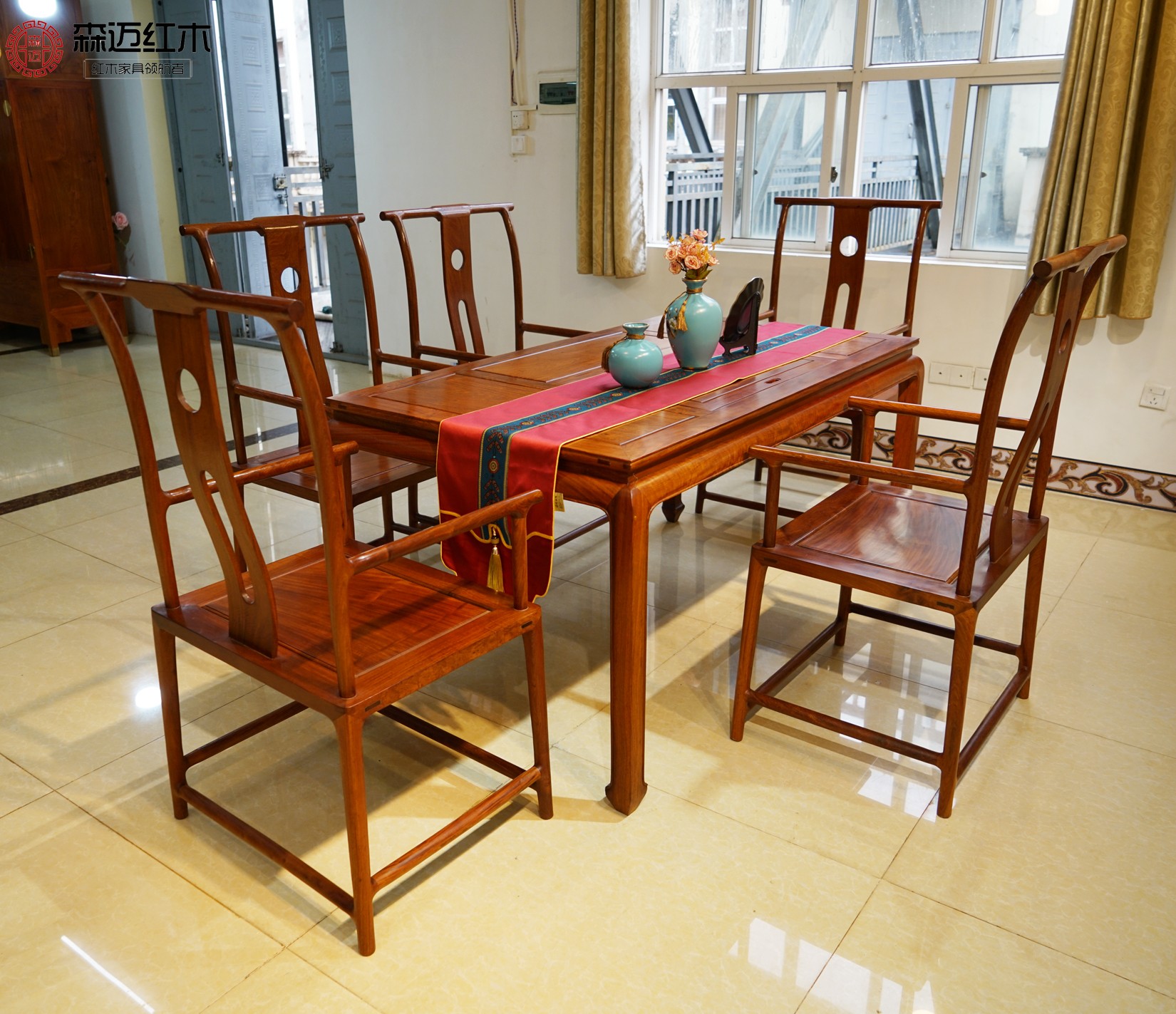 森迈红木茶桌价格实惠实用耐用