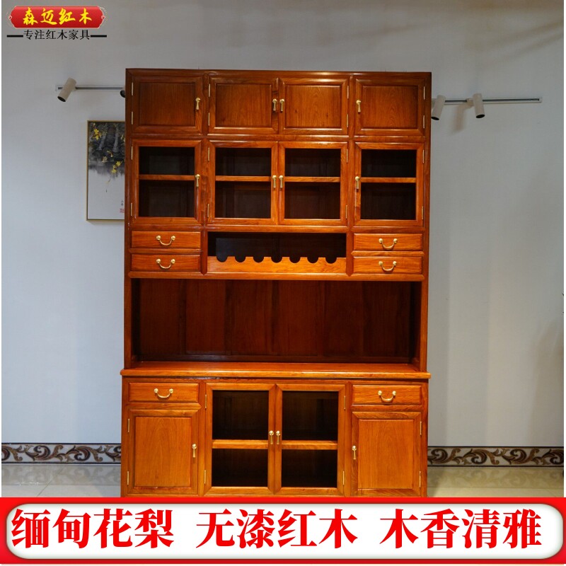 森迈红木书柜材质高档价格实惠