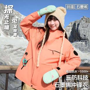 觅26699冲衣男女三水山一可拆卸防风防锋户绒外登合服新26699款加