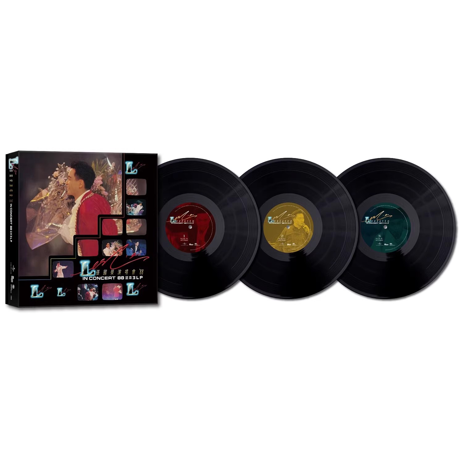 现货 原装正版 张国荣演唱会88 足本3LP 12寸33转LP黑胶唱片