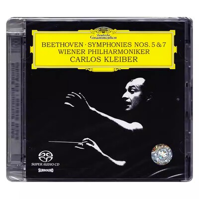 正版 贝多芬 第五/七交响曲 克莱伯 SACD 发烧古典音乐 4716302
