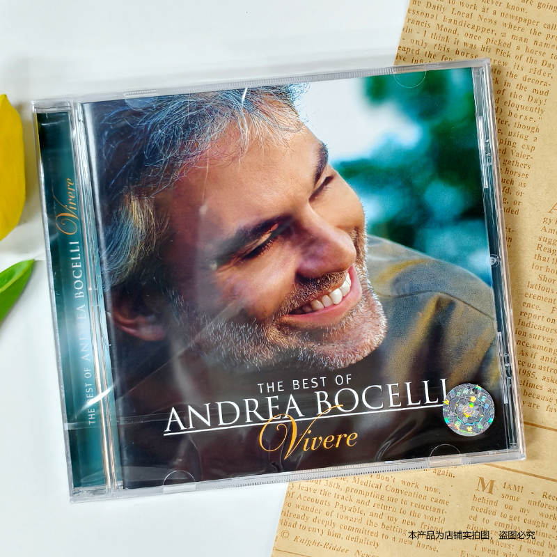 现货正版 Andrea Bocelli 安德烈波切利 精选 Vivere 进口CD专辑