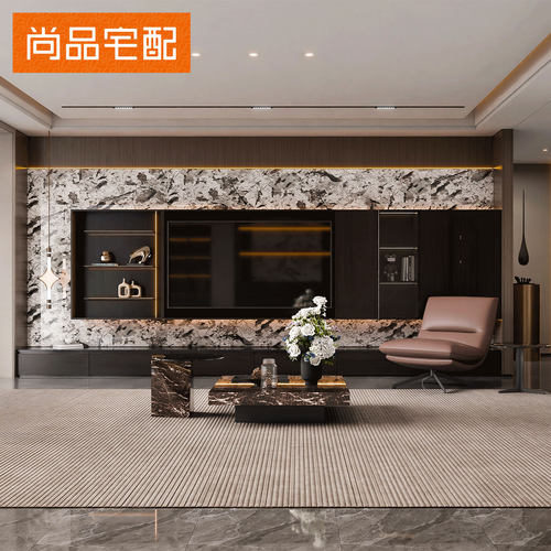 尚品宅配意式奢邸轻定制电视柜客餐厅转角收纳柜卧室衣柜全屋定制