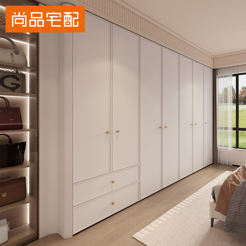 尚品宅配现代轻定制全屋定制衣柜走入式衣帽间化妆台整体家俱定做