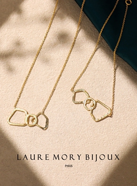 巴黎设计师Laure Mory代购Aicha三个镂空不规则几何形状手链项链