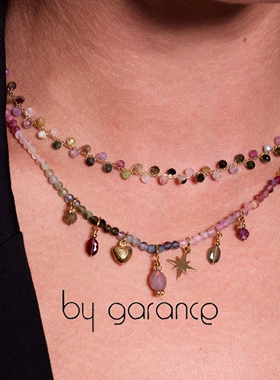 法国小众by garance正品BOBI多色碧玺可爱浆果多巴胺波西米亚项链
