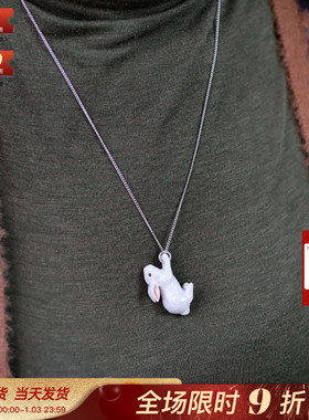 英国And Mary乡村田园风陶瓷贝雷帽海魂衫小兔子可爱森系耳环项链