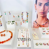 TARBAY 小众14K金多彩紫水晶虎眼橄榄石宝石水果首饰耳环手链项链